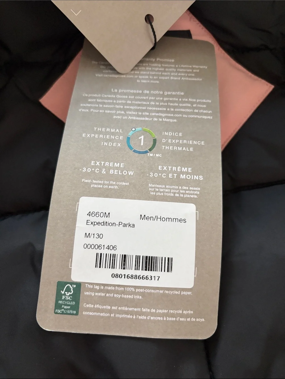 Canada Goose Kids Blush Pink Hooded Puffer Jacket with Fur Trim
